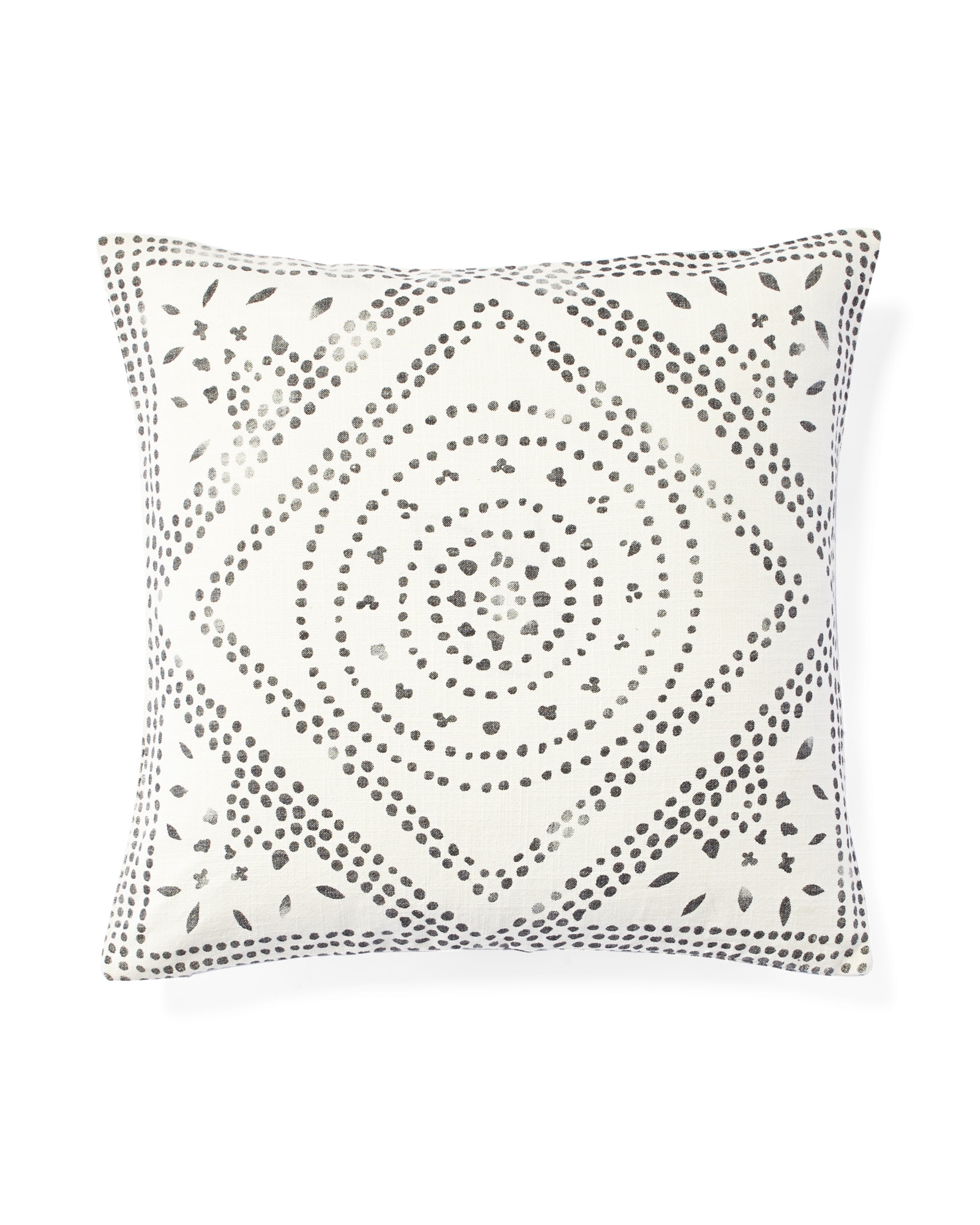 Camille Diamond Medallion Pillow Cover-Ivory-20"SQ-Insert sold separately - Image 1
