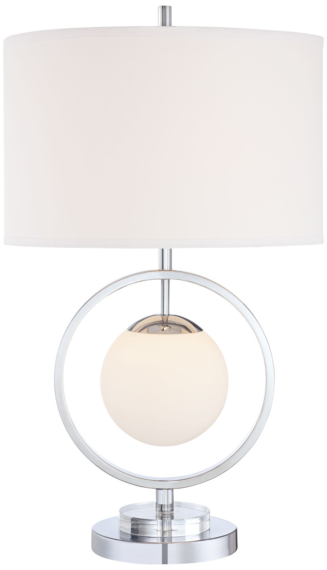 Possini Euro Patti Globe In Ring LED Nightlight Table Lamp - Image 0