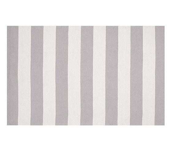 Rugby Rug- Gray/White - Image 0