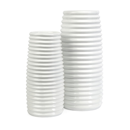 Daley 2 Piece Ribbed Vase Set by IMAX - Image 0
