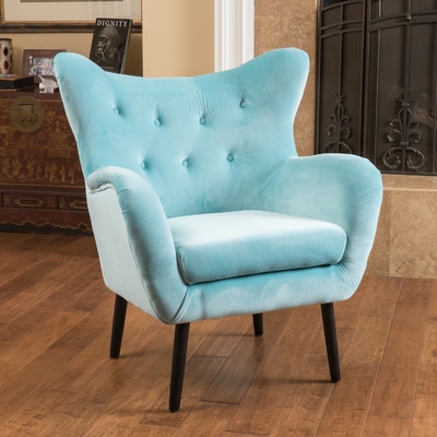 Laura Arm Chair-Aqua Green - Image 0