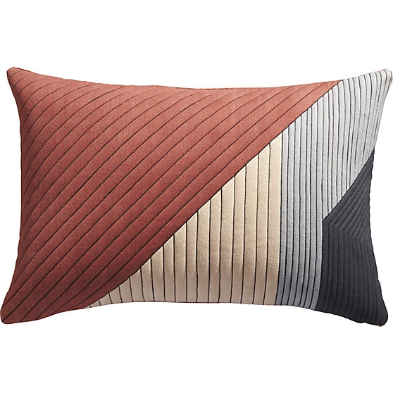 Pata pillow - 18x12 -Multicolored- Down Insert - Image 0