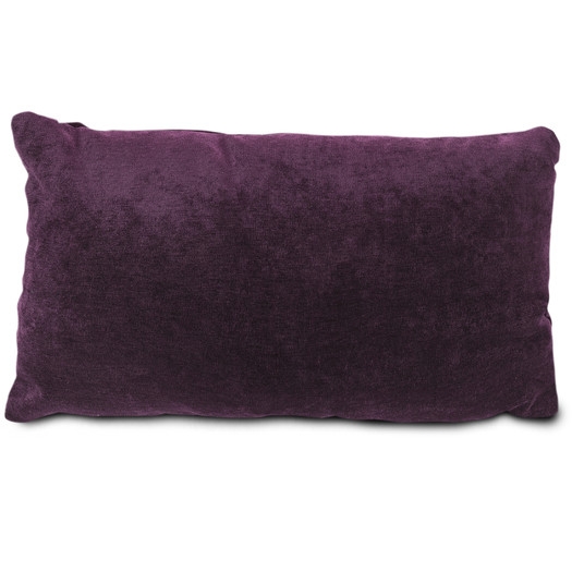 Villa Lumbar Pillow - Aubergine - 12X20" -  Polyester/Polyfill Insert - Image 0