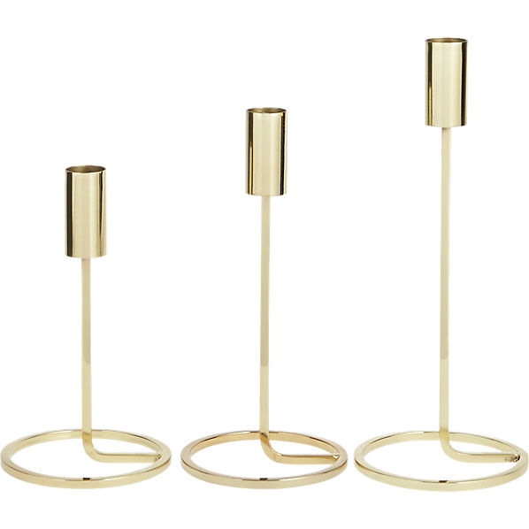 3-piece roundabout taper candle holder set - Image 0