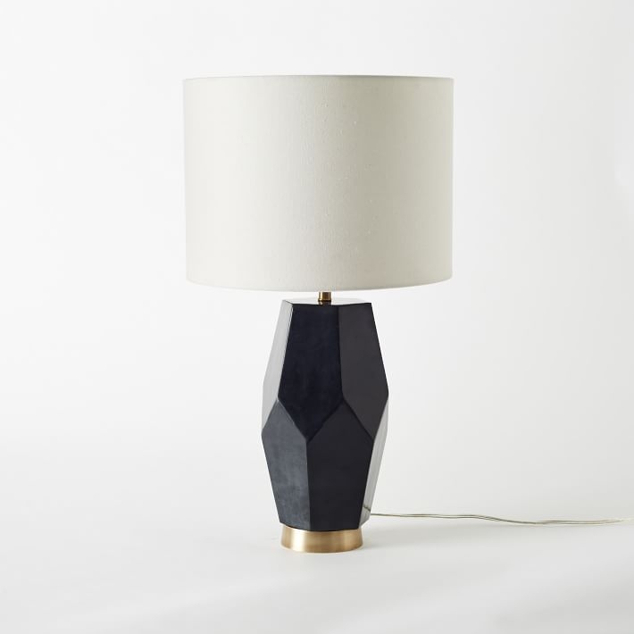 Faceted Stone Table Lamp - Image 0