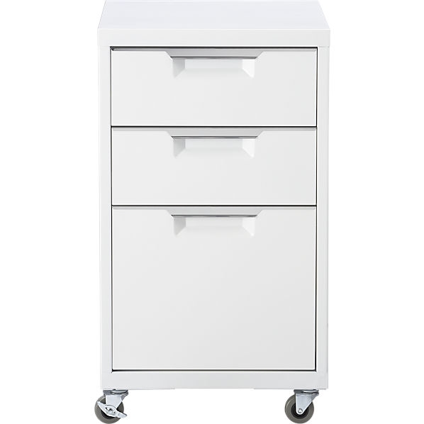 TPS white 3-drawer filing cabinet - Image 0