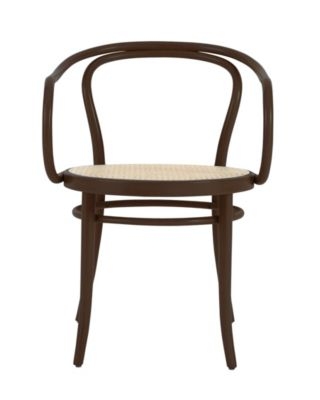 Era Round Armchair with Cane Seat - Coffee - Image 0