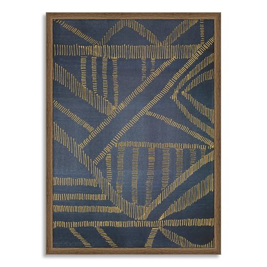 Framed Print - Gold Lines - Image 0