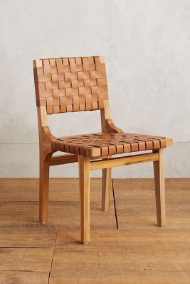Leather Loom Dining Chair - Tan - Image 0
