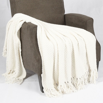 Tweed Knitted Throw Blanket - Image 0