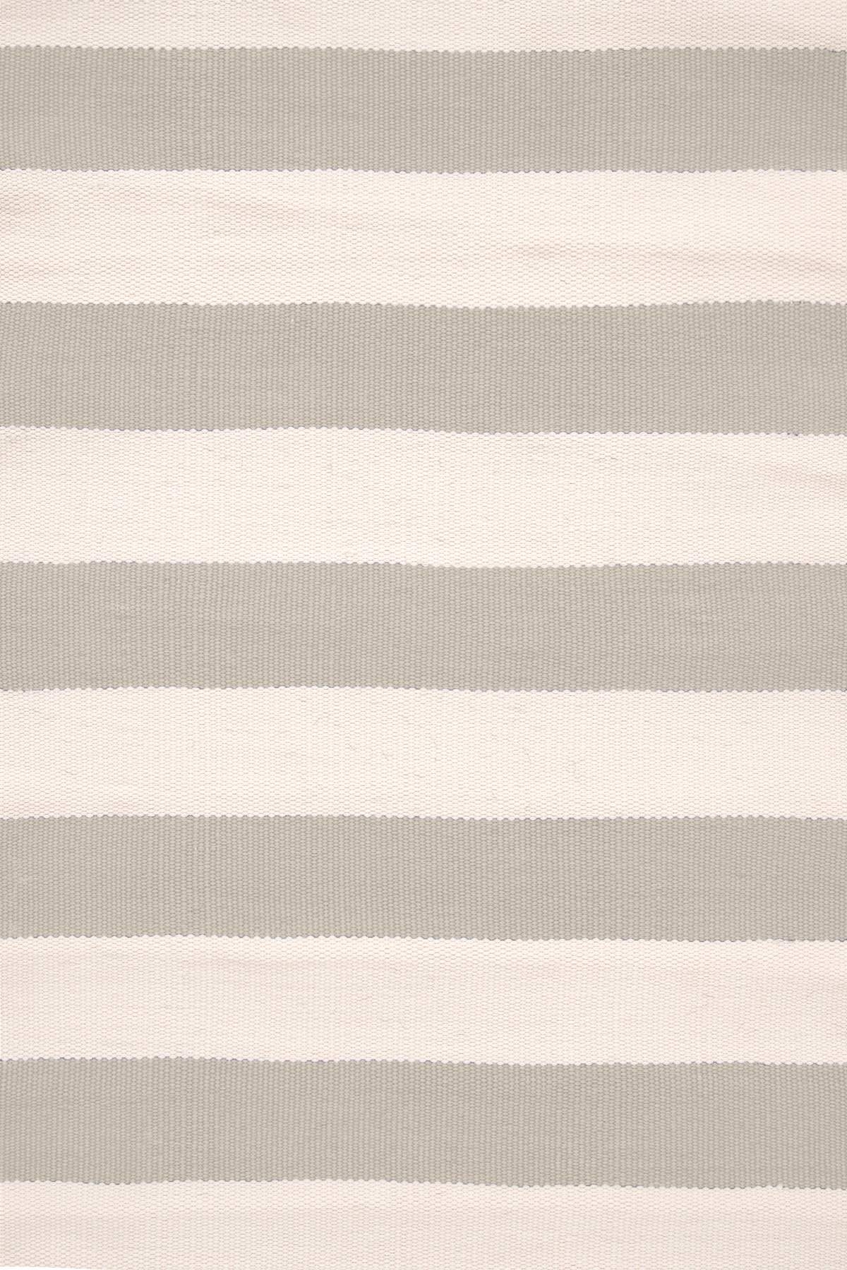 CATAMARAN STRIPE PLATINUM/IVORY INDOOR/OUTDOOR RUG - 6' x 9' - Image 0