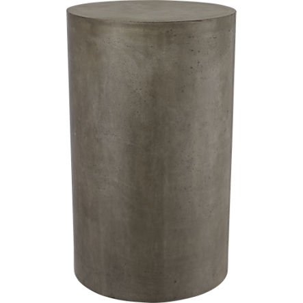 Column small grey pedestal table - Image 0
