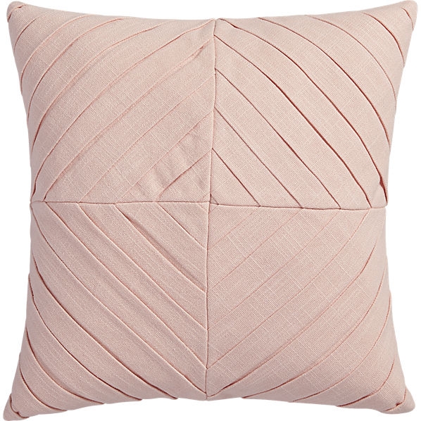 Meridian blush 16" pillow with feather insert - Image 0