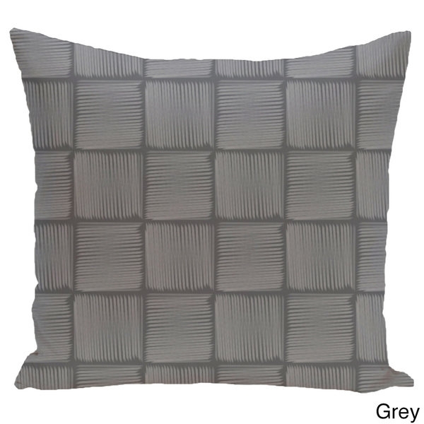 26 x 26-inch Basketweave Geometric Print Pillow - Image 0