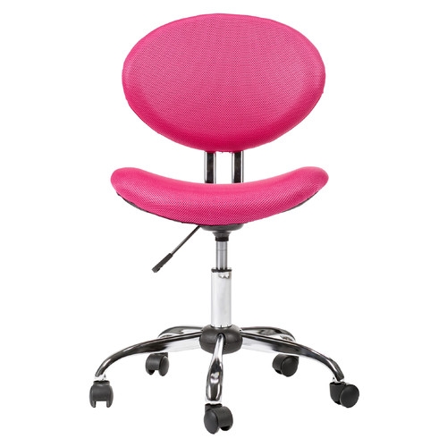 Mesh Fabric Office Task Chair - Dark Pink - Image 0