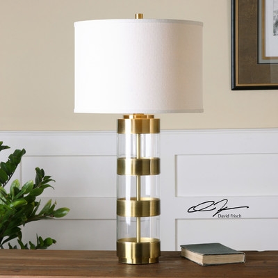 Angora 31" H Table Lamp with Drum Shade - Image 0