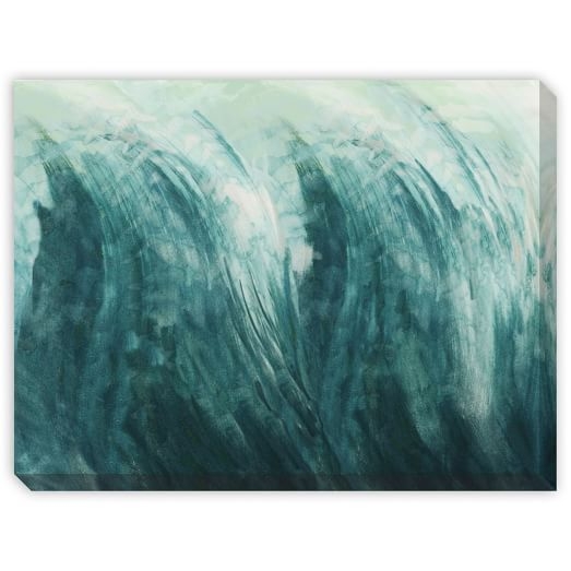 Canvas Print - Blue Waves - 70" x 53" - Unframed - Image 0