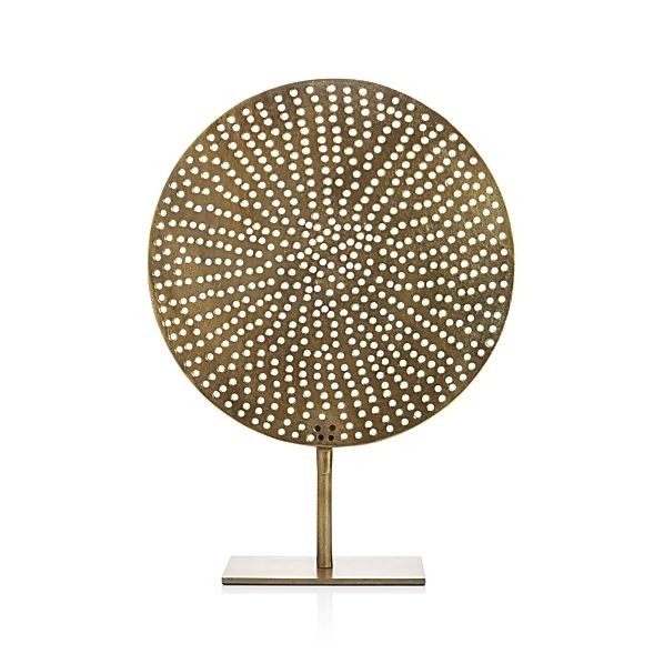 Brass Circle on Stand - Image 0