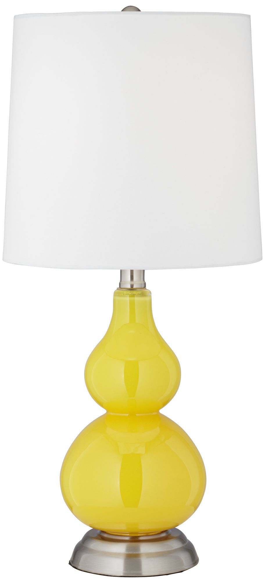 Citrus Yellow Small Gourd Accent Table Lamp - Image 0