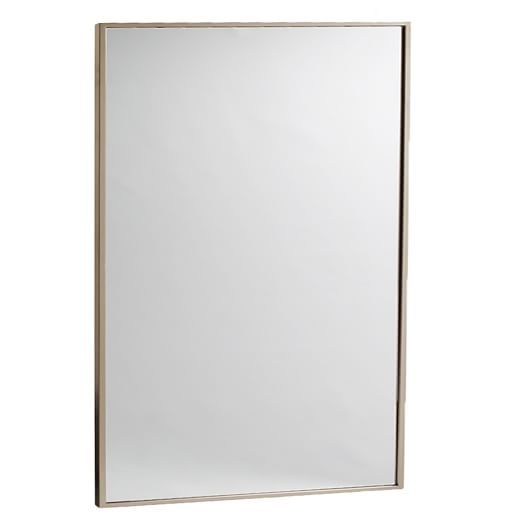 Metal Framed Wall Mirror-Brushed Nickel - Image 0