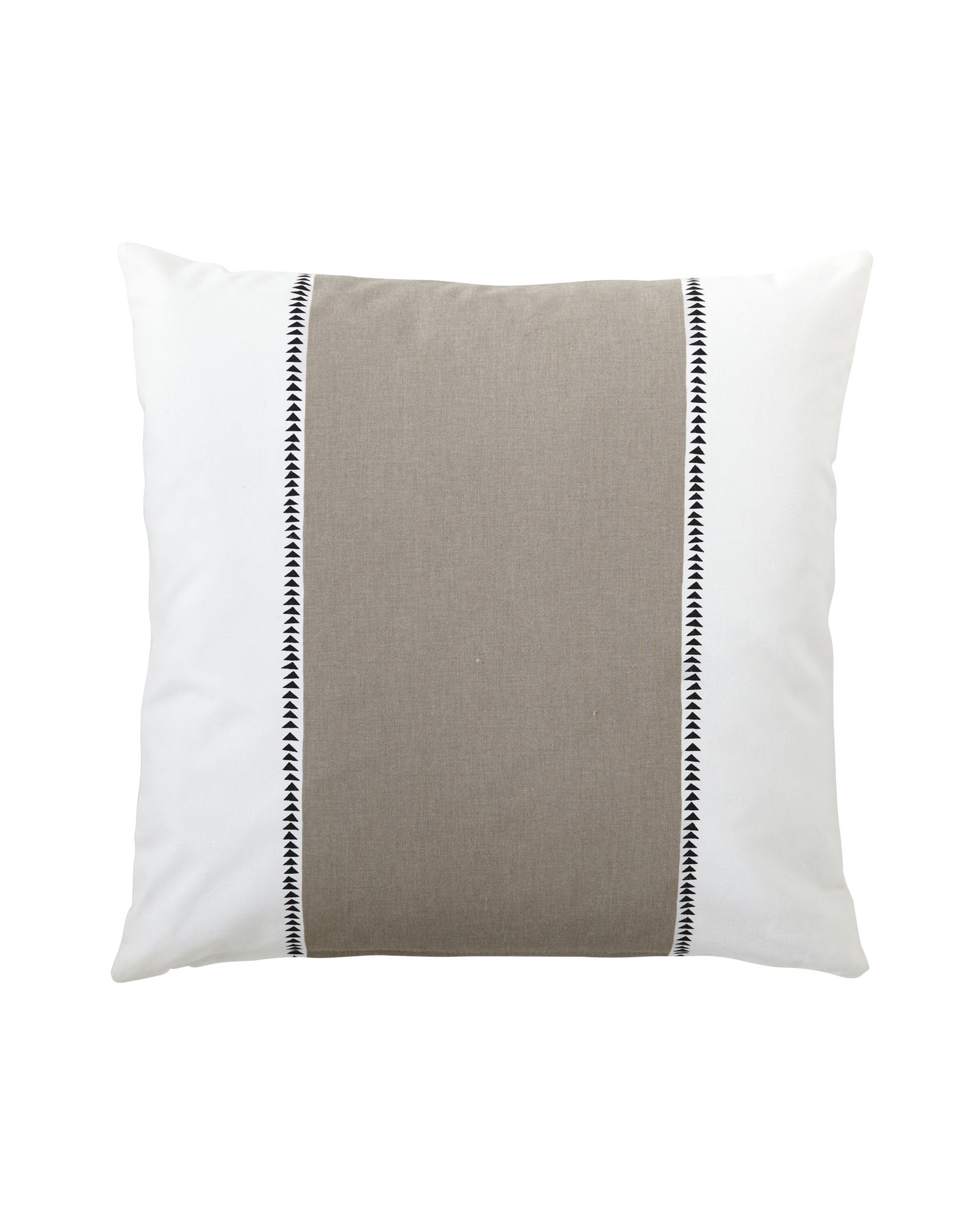 Racing Stripe Pillow Cover- 20" x 20"- Bark- Insert sold separately - Image 0