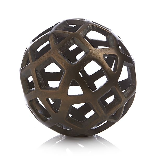 Geo Small Decorative Metal Ball - Image 0