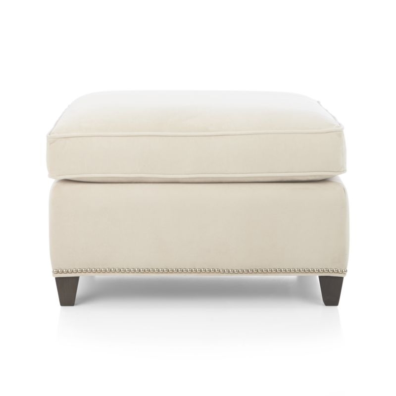 Dryden Ottoman with Nailheads - Image 0