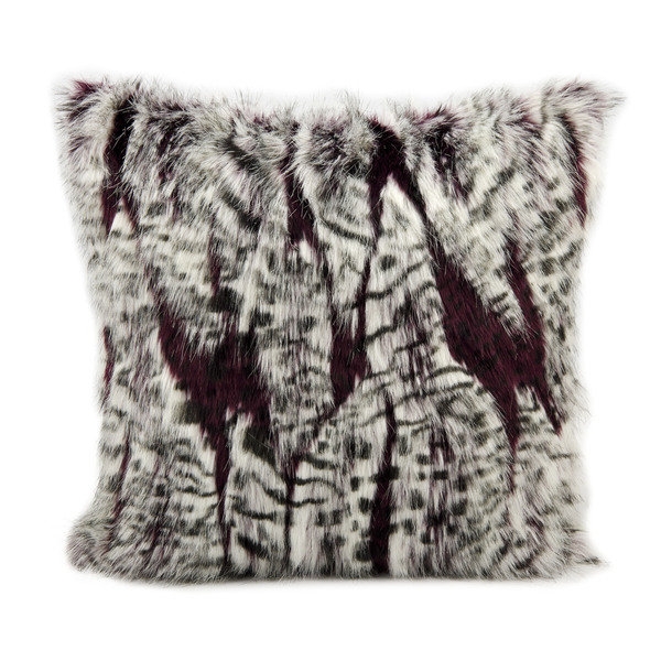 Mina Victory Faux Fur 18-inch Throw Pillow - Image 0