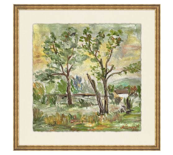 Behind the Trees Wall Art - 18x18 - Framed - Image 0