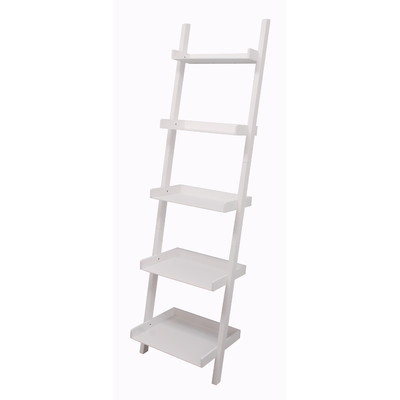 Hadfield 67" Leaning Bookcase - White - Image 0