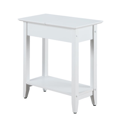 Williams Flip Top End Table - White - Image 0