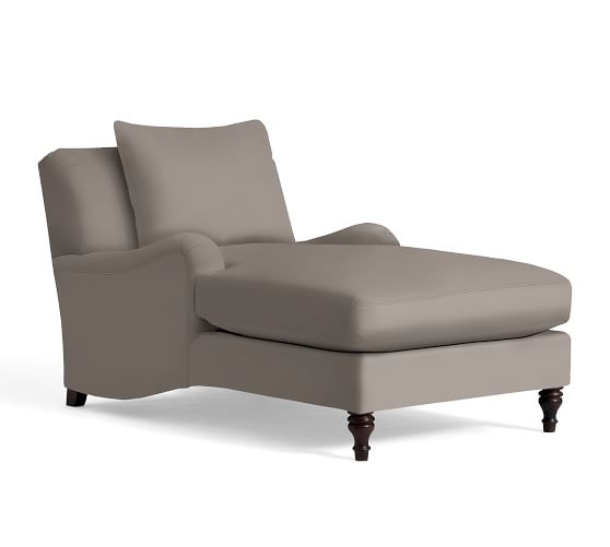 Carlisle Upholstered Chaise, Down Blend Wrapped Cushions - Image 0