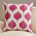 Mckay Cotton Throw Pillow - Magenta - 18" H x 18" W - Insert included - Image 0