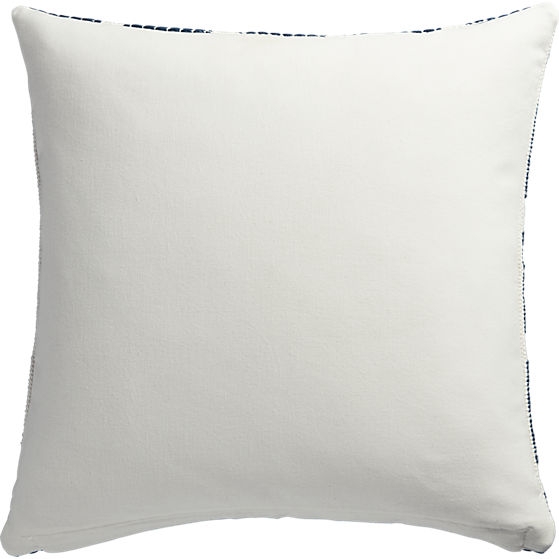 Quad 20" x 20" pillow with down-alternative insert-Blue/White - Image 0