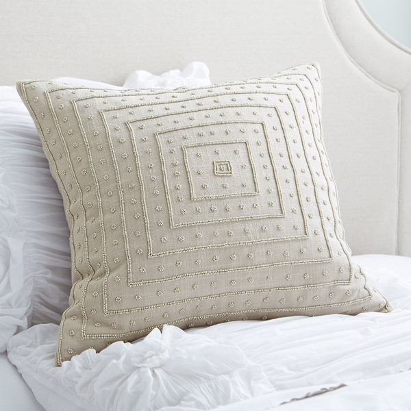 Liv Beaded Pillow Cover  - 18sq. - Image 0