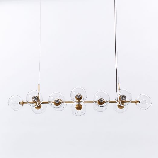 Staggered Glass Chandelier - 12-Light - Image 0