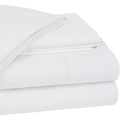 Dearmond 400 Thread Count 100% Cotton Sheet Set - King - White - Image 0