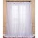 Signature White Extra Wide Double Layer Sheer Curtain Panel - Image 0