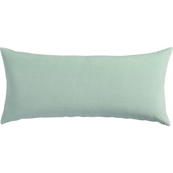 leisure mint 16"x36" pillow with feather-down insert - Image 0