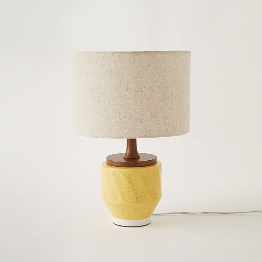 Roar + Rabbit Ripple Ceramic Table Lamp - Yellow - Image 0