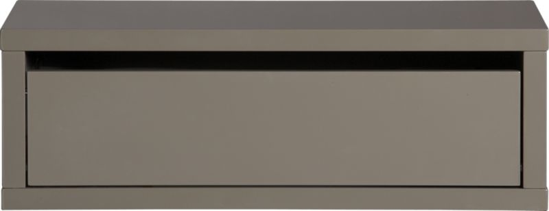 Slice grey wall mounted storage shelf - Image 0