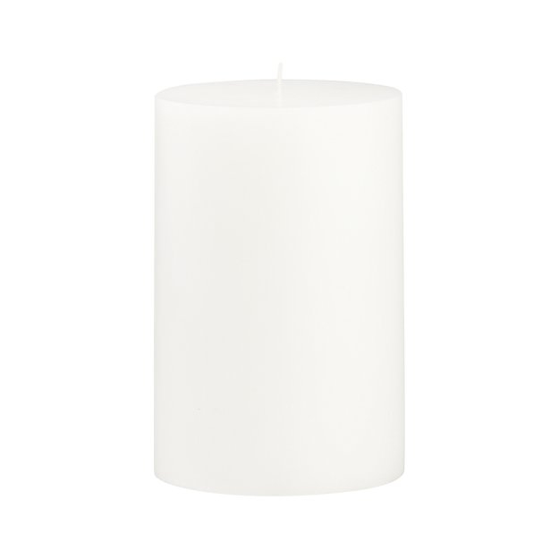 White 4"x6" Pillar Candle - Image 0