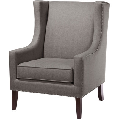 Barton Wing Chair - Charcoal - Image 0