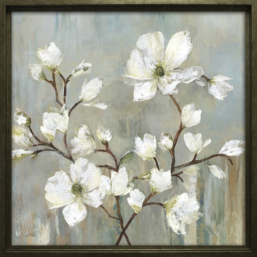 "Sweetbay Magnolia II" Framed Painting Print on Canvas - 30" H x 30" W - Image 0