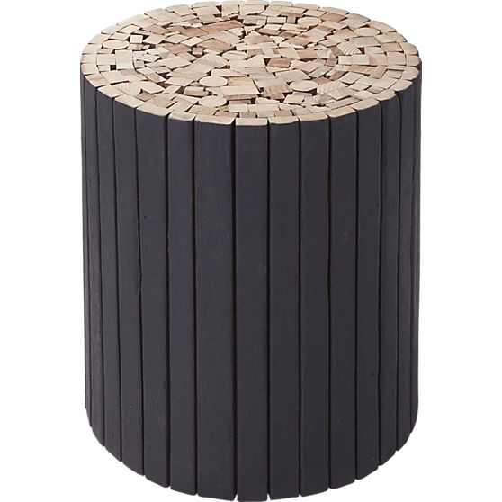 Charred puzzle table-stool - Image 0