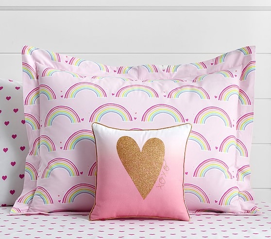 Sparkle Heart Pillows - insert included - Image 0