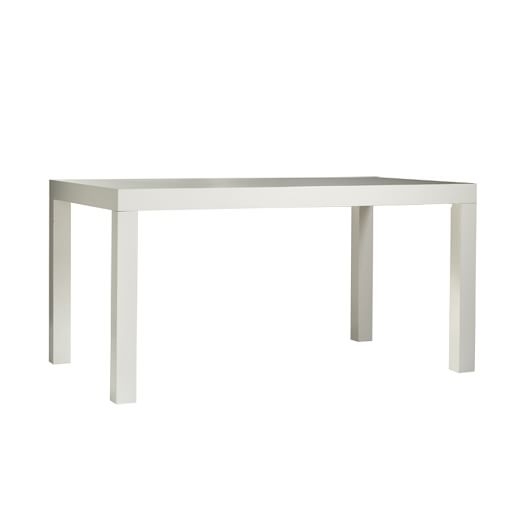Parsons Dining Table - Rectangle - White - Image 0