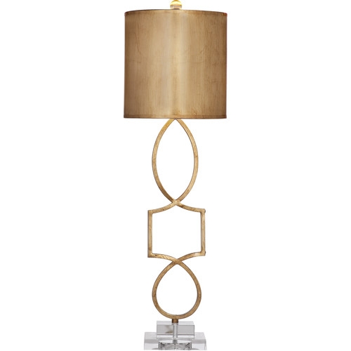 Hollywood Glam Vivian 34" H Table Lamp with Drum Shade - Image 0