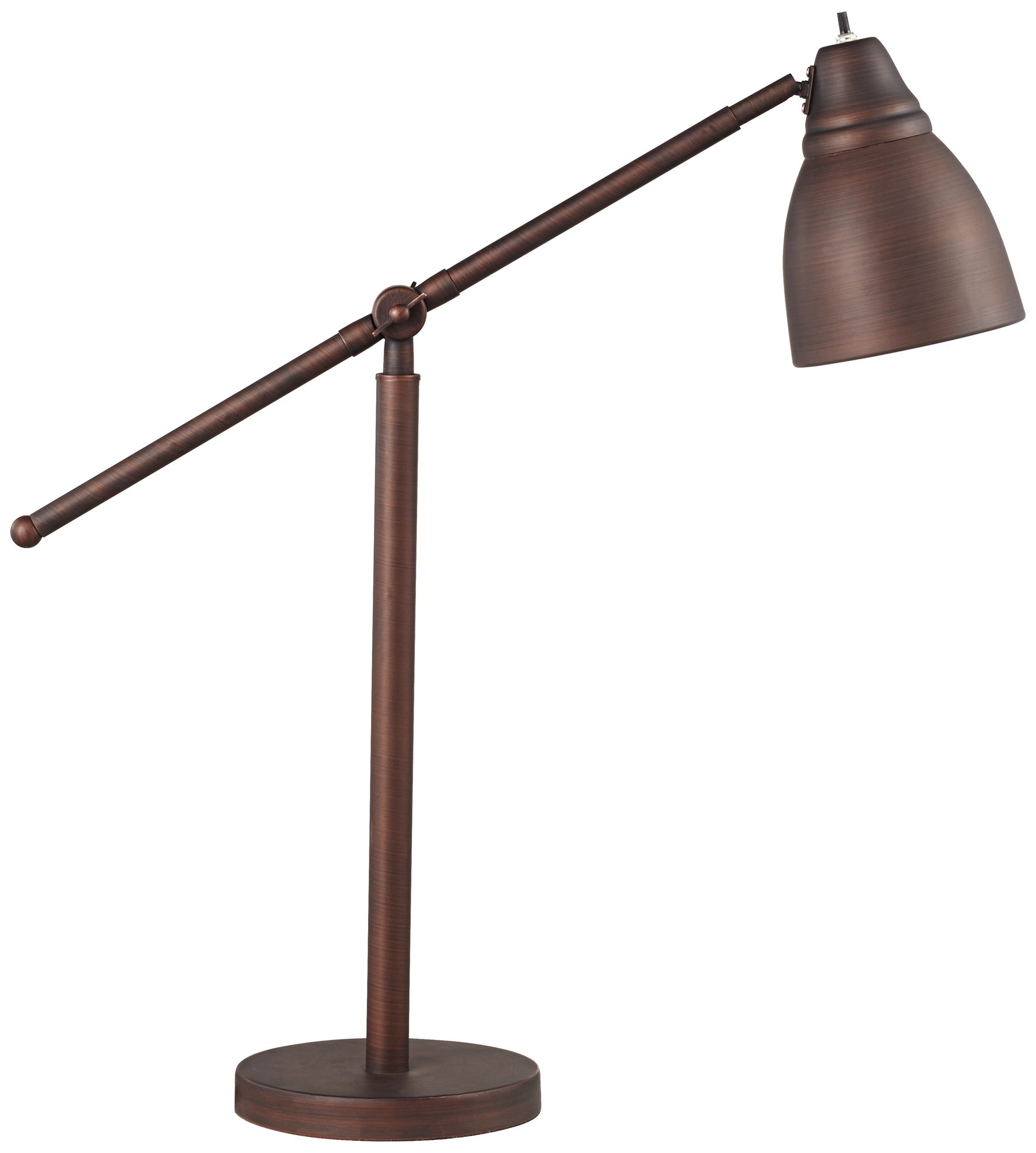 Crane Rubbed Bronze Metal Desk Lamp - Image 0