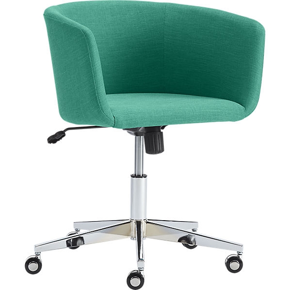 Coup teal office chair - Image 0